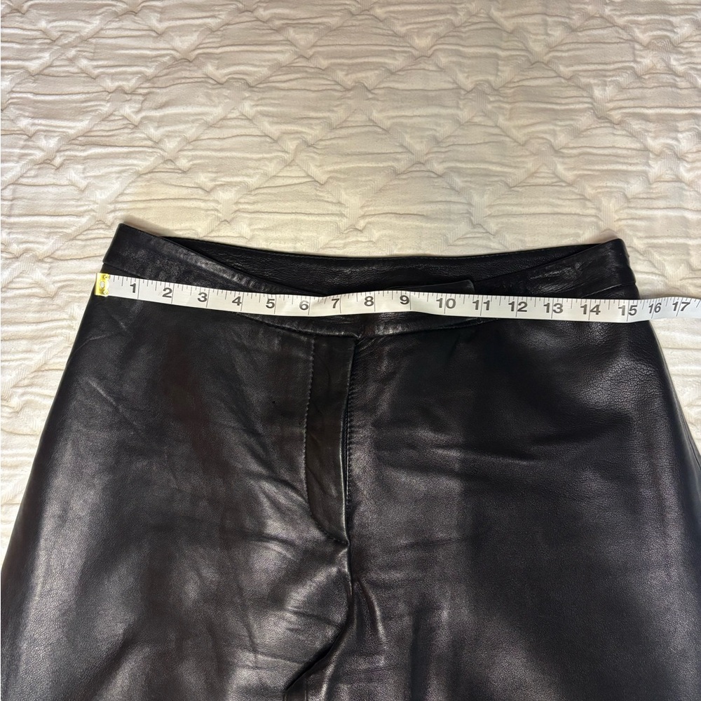 Clothes by Revue Vintage Genuine Lamb Leather Straight Leg Motorcycle Black 8 - Picture 9 of 11